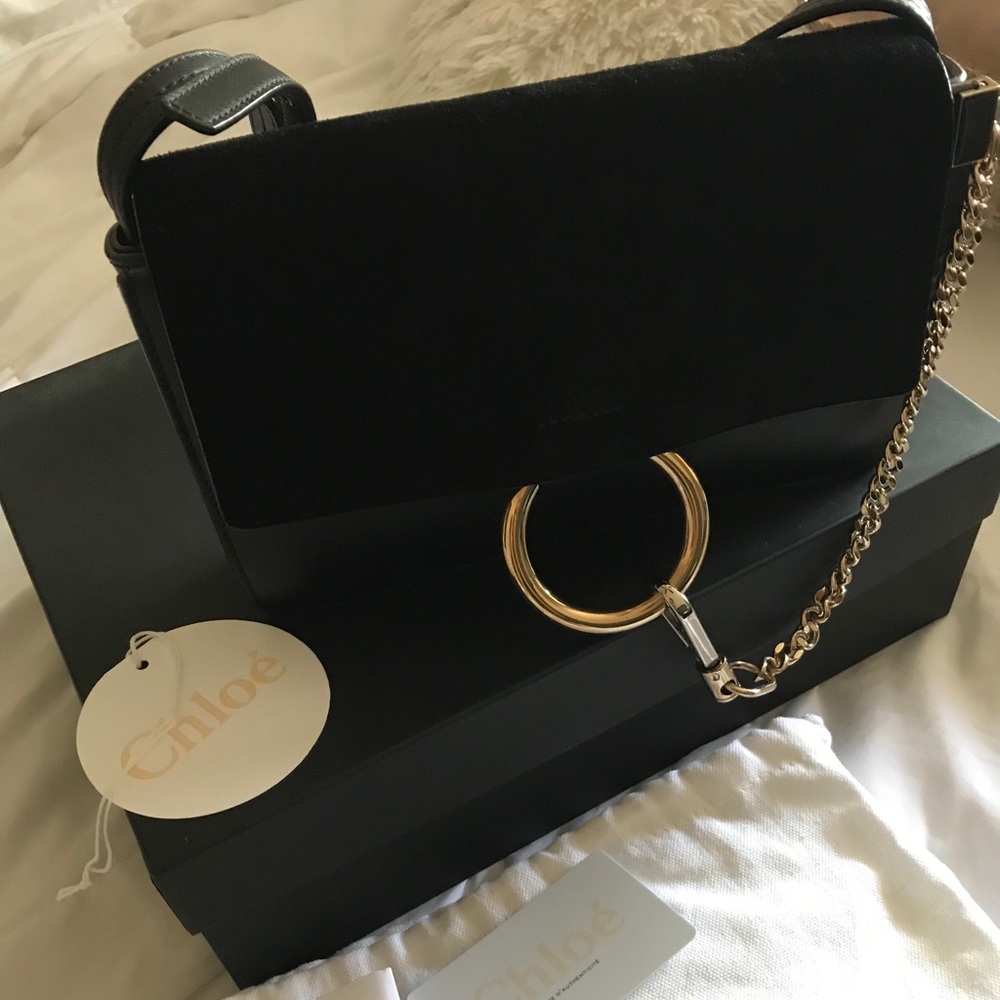 Used TWICE Chloe Faye Leather Bag!